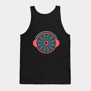 For music, party lover The equalizer in a circle Tank Top